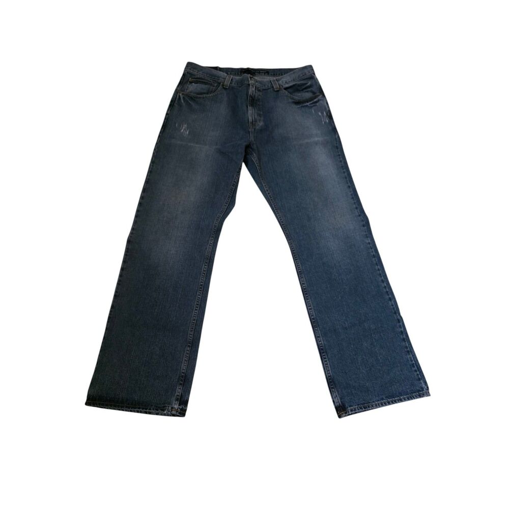 Tommy Hilfiger Men’s Jeans 36x32 Relaxed Fit Blue Distressed Denim